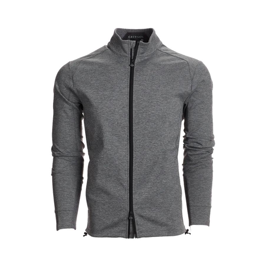 HEYON 新品 タグ付き pepper gilet / gray Grey leather effect jacket - PULL&BEAR